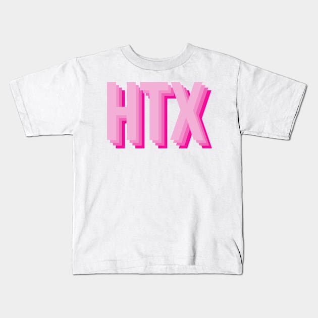 pink HTX Kids T-Shirt by emilykroll